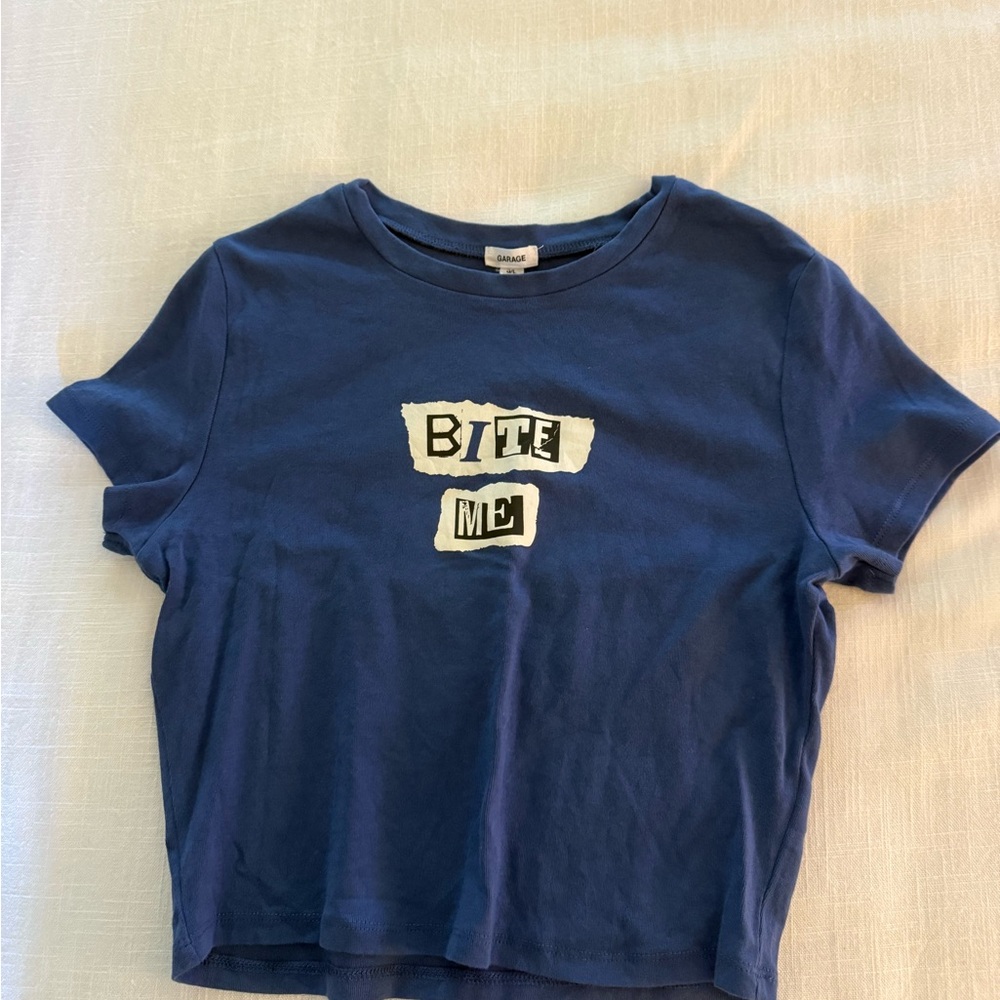 Garage Blue 'Bite Me' T-Shirt